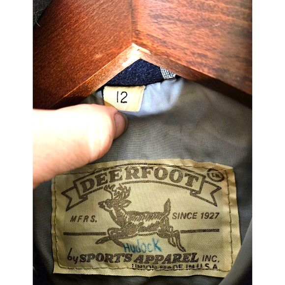 Vintage UNC TARHEELS Deerfoot Sports Apparel Ladies Wool Jacket sz 12 - Picture 4 of 10